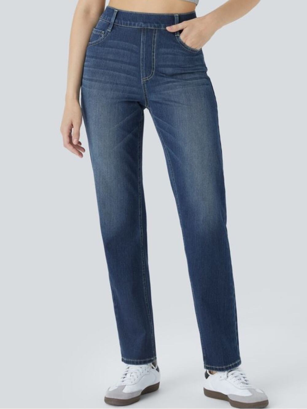 Halara Flex High Waist Straight Leg Jeans NWT M Reg